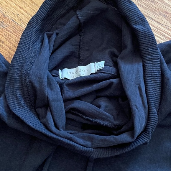 Mod-o-doc Tulip Hem Tunic Length Turtleneck - Picture 2 of 4